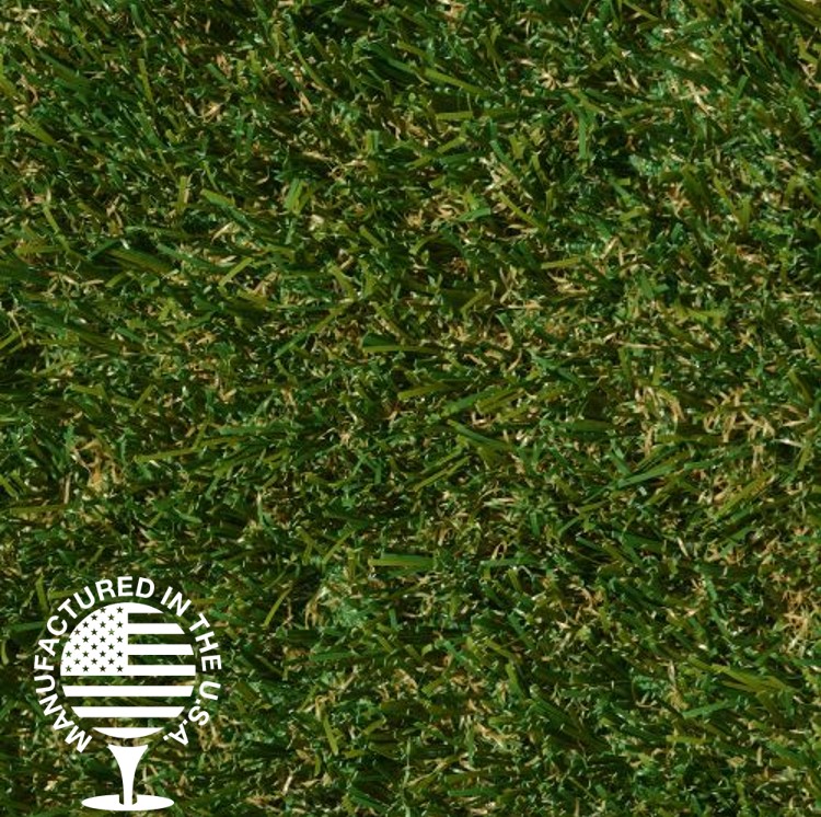 artificial grass with green and yellow blades