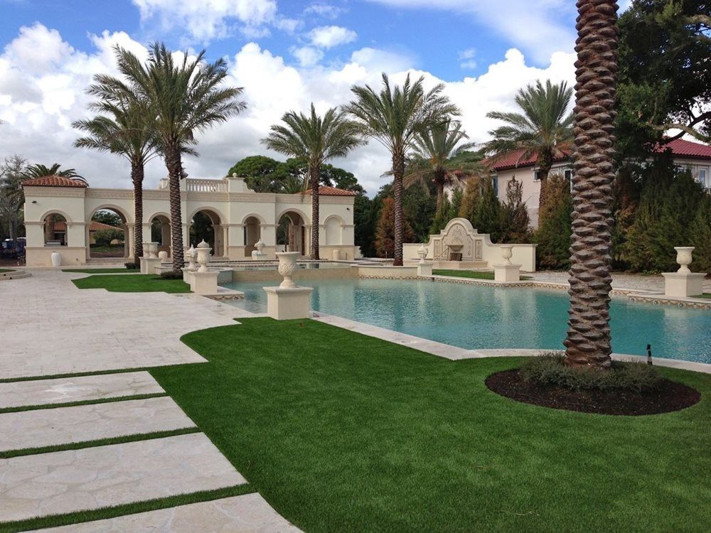 Las Vegas artificial grass landscaping for resorts and event spaces