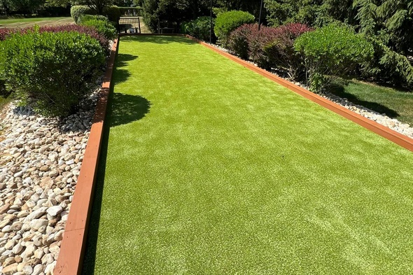 Las Vegas Bocce Ball Court featuring artificial grass