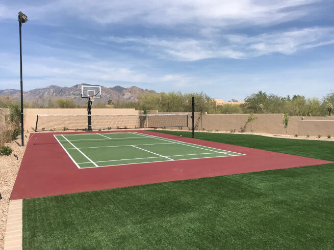 Las Vegas Pickleball Court and Basketball Net